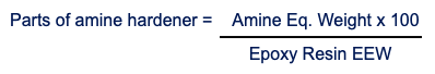parts of amine hardener formula
