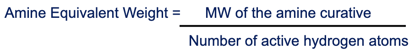 amine equivalent weight formula